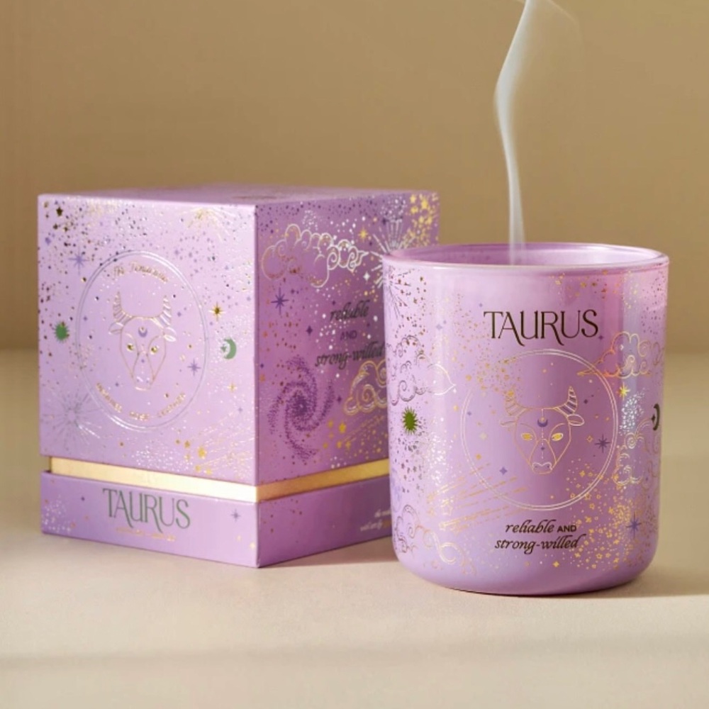 Anthropologie Taurus Zodiac Collection Boxed Candle
